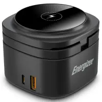 Desktop Charger Energizer 5-in-1 WCP311 65W with 1xUSB-C 65W 1xUSB-A 18W and Wireless Charging 15W Black