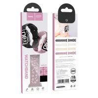 Watchband Hoco WA38 Time Series 38/40/41/42mm Silicon Strap For Apple Watch series 1/2/3/4/5/6/7/8/9/SE/SE2 Smoky Purple