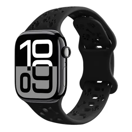 Watchband Hoco WA38 Time Series 44/45/46/49mm Silicon Strap For Apple Watch series 1/2/3/4/5/6/7/8/9/se/ultra1/ultra2 Black