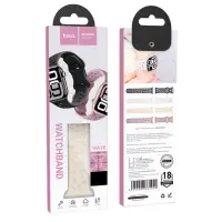 Watchband Hoco WA38 Time Series 44/45/46/49mm Silicon Strap For Apple Watch series 1/2/3/4/5/6/7/8/9/se/ultra1/ultra2 Milk Tea