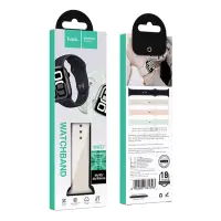 Watchband Hoco WA37 44/45/46/49mm Fluorine Rubber For Apple Watch series 1/2/3/4/5/6/7/8/9/se/ultra1/ultra2 Star White