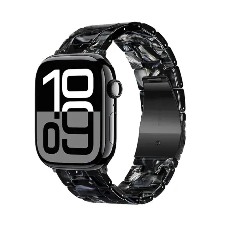 Watchband Hoco WA36 Elegant Series 44/45/46/49mm Plastic Bracelet For Apple Watch series 1/2/3/4/5/6/7/8/9/se/ultra1/ultra2 Lightning Black