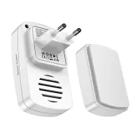 Wireless Doorbell Hoco HI26 20m Range and 38 Sound Options White