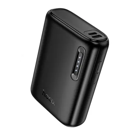 Power Bank Hoco J158 Runner 5000mAh 5V/2A with 1xUSB-A 1xUSB-C 1xMicro USB and LED Battery Indicator Black