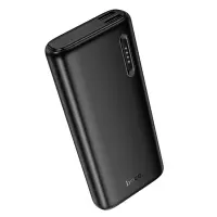 Power Bank Hoco J158A Runner 10000mAh Fast Charge 5V/2A Slim with 2xUSB-A 1xUSB-C 1xMicro USB and LED Battery Indicator Black