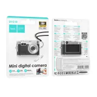 Hoco DV210 Mini Digital Camera 0.96" Screen and Full HD Video Resolution 200mAh Support Memory Card up to 32GB Black