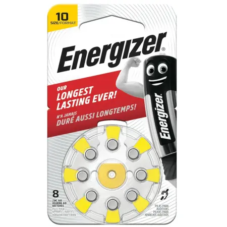 Hearing Aid Batteries Energizer Size 10 1.45V  Pcs. 8