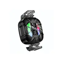 Mobile Phone Cooler Hoco GA5 Triumph Black with Strong Magnet 3-levels Cooling Fan and Lighting