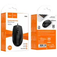 Wired Business Mouse Hoco GM50 League with 3 Buttons DPI 1000 Black