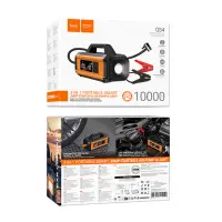 Hoco QS4 Smart Air Pump 3.8 bar Air Pressure with 5 Working Modes and Car Battery Starter 10000mAh 38.5Wh with LED Display