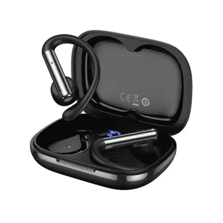 Wireless Hands Free Hoco EW206 Mist TWS v6.0 400mAh 4h Talk Time True Bass Technology with Charging Case with LED Battery Display Black