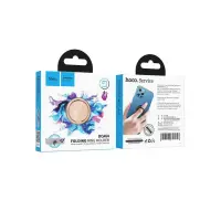 Mobile Phone Metallic Ring Holder Hoco. DCA64 with 360° Rotation Light Pink