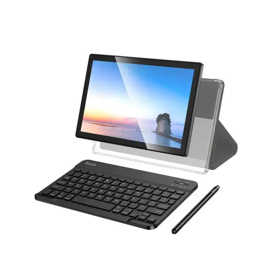 Tablet Hoco. A15 10.1" 4G 6GB/128GB Super Thin MicroSD Android 14 4000mAh with Keyboard Case and Pen Silver
