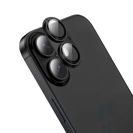Camera Frame Film Hoco Full Guard V16 Alluminum Alloy για Apple iPhone 17 Black