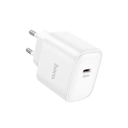 Travel Charger Hoco. DC71 1xUSB-C PD25W QC White
