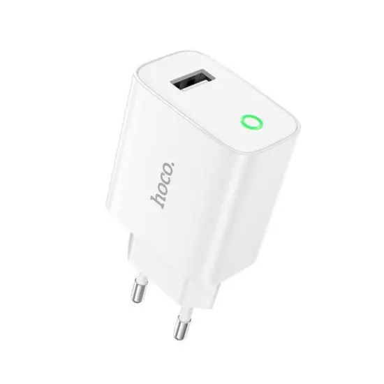 Travel Charger Hoco. DC93 1xUSB-A 5V 2.1A White