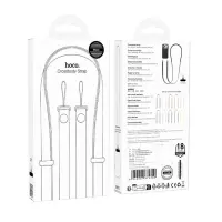 Universal Strap Hoco GH11 for Mobile Phone Case Woven with Zinc Alloy Details Black