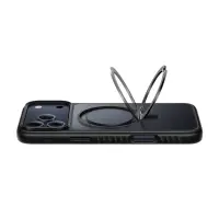 Hoco Premium Rotating Magsafe Case for Apple iPhone 17 Pro Max with Built-in Stand Black