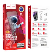 Tempered Glass Hoco Spy G15 Full Screen Privacy 0.33mm for Apple iPhone 17 Pro Max Set 10pcs