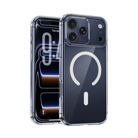 Case Hoco TPU Magnetic Series Airbag Anti-fal for Apple iPhone 17 Pro Max Transparent