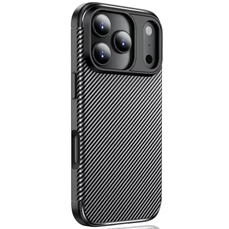 Case Ancus AutoFocus Carbon Fiber για Apple iPhone 17 Pro Black
