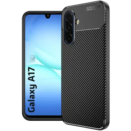 Case Ancus AutoFocus Carbon Fiber για Samsung Galaxy A17 5G M17 5G Black