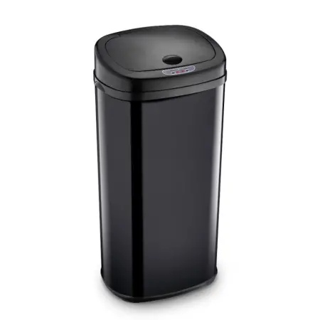 Stainless Steel Waste Bin with Photocell 42lt SENSOR Lamart LT8112 Black
