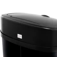 Stainless Steel Waste Bin with Photocell 42lt SENSOR Lamart LT8112 Black