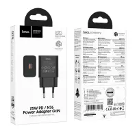 Travel Charger Hoco N76 Star GaN 25W Fast Charge with 1xUSB-C Black