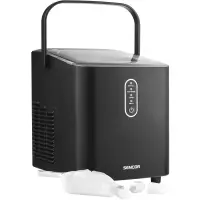 Ice maker SIM 2500BK 120W Water Tank 1lt up to 12Kg/24h Large and Small Size Option 6 to 8 Minutes Cycle Time