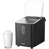 Ice maker SIM 2500BK 120W Water Tank 1lt up to 12Kg/24h Large and Small Size Option 6 to 8 Minutes Cycle Time