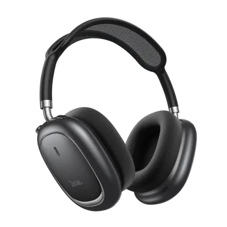 Wireless Stereo Headphones Hoco W68 Calma HiFi Audio ANC v6.0 400mAh 45h Talk Time AUX USB-C Metal Grey