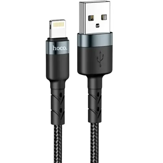 Charging Cable for Hoco. SU99 USB to Lightning Fast Charging 3A Braided Black 1m
