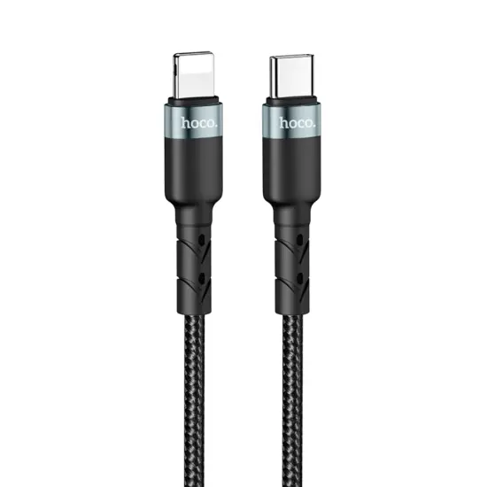 Charging Cable Hoco. SU99 Pro USB-C to Lightning Fast Charging PD27W Braided Black 1m