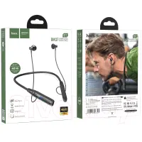 Bluetooth Hands Free Hoco. DM37 Sky Neckband Magnetic v5.3 380mAh 40Hrs Playback Time LED Battery Display Black