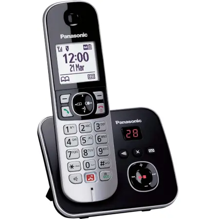 Dect/Gap Panasonic KX-TG6861SPB with Call Blocking and Answering Machine Black