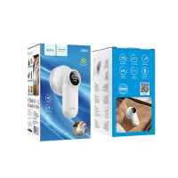Portable Rechargeable Fabric Shaver Hoco. DI69 Six Blades 7800 Rpm 3 Speed Settings and LED Display White