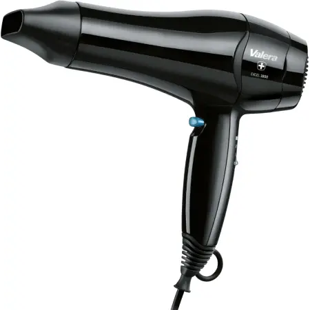 Hair Dryer Valera Excel TF 1800W Ultra-light with 6 Airflow and Temperature Options and Wall Mount Holder Black