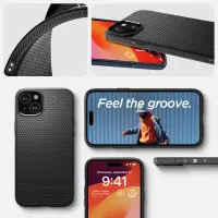 Case Spigen Liquid Air for Apple iPhone 15 Matte Black