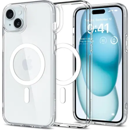 Case Spigen Ultra Hybrid Magsafe for Apple iPhone 15 White