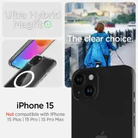 Case Spigen Ultra Hybrid Magsafe for Apple iPhone 15 White