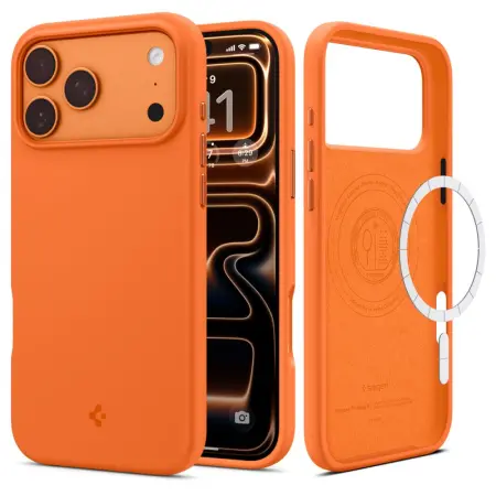 Case Spigen Silicone Fit Magsafe for Apple iPhone 17 Pro Max Cosmic Orange