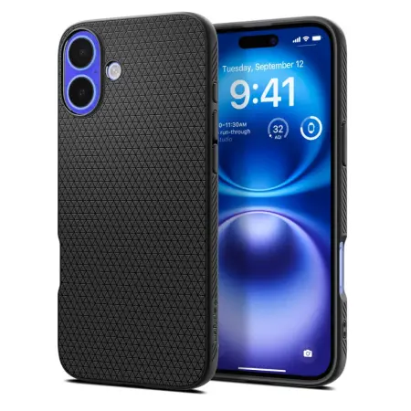 Case Spigen Liquid Air for Apple iPhone 16 Matte Black