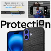Case Spigen Liquid Air for Apple iPhone 16 Matte Black
