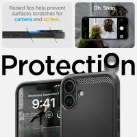 Case Spigen Rugged Armor Magsafe for Apple iPhone 16 Matte Black