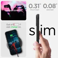 Case Spigen Rugged Armor Magsafe for Apple iPhone 16 Matte Black
