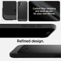 Case Spigen Rugged Armor Magsafe for Apple iPhone 16 Matte Black