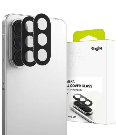 Camera Ringke Full Cover for Samsung SM-A376 Galaxy A37 SM-A576 Galaxy A57  Black 2 pack