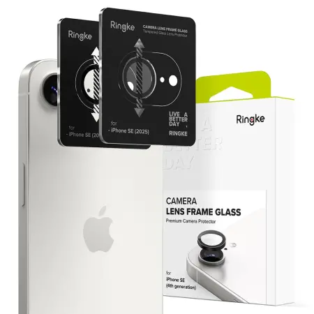 Camera Frame Protector Ringke  for Apple iPhone 16e 17e Black 2 pack