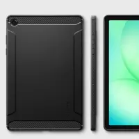 Case Spigen Rugged Armor for Samsung SM-X230 Galaxy Tab A11+ SM-X235 Galaxy Tab A11+ SM-X236 Galaxy Tab A11+ Matte Black